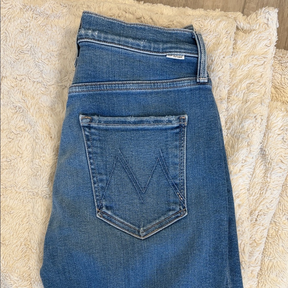MOTHER High Rise Blue Jeans - Picture 4 of 5